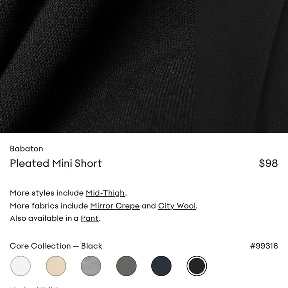 Babaton Atlier Pleated Shorts - Picture 3 of 7